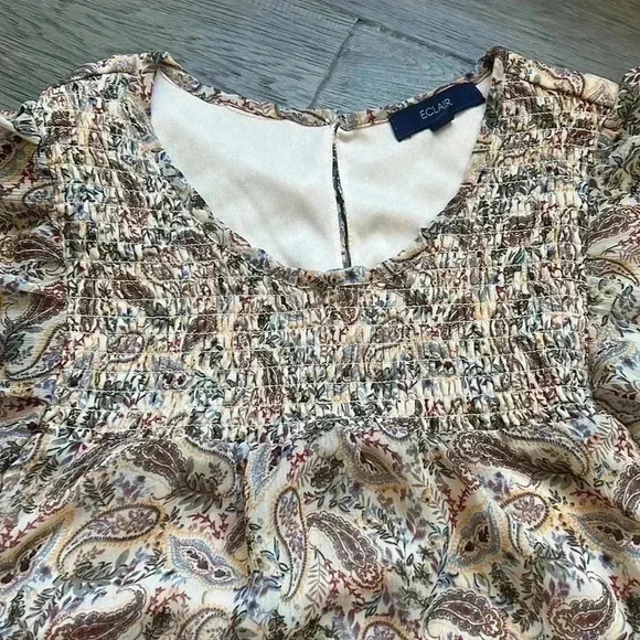 ECLAIR | Nordstrom colourful paisley  tank top blouse - Picture 5 of 13